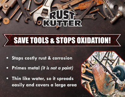 Stops Rust and Converts Rust Spots to Leave A Primed Surface Ready to Paint, Professional Rust Repair Manufactured in USA – Sprayer Included