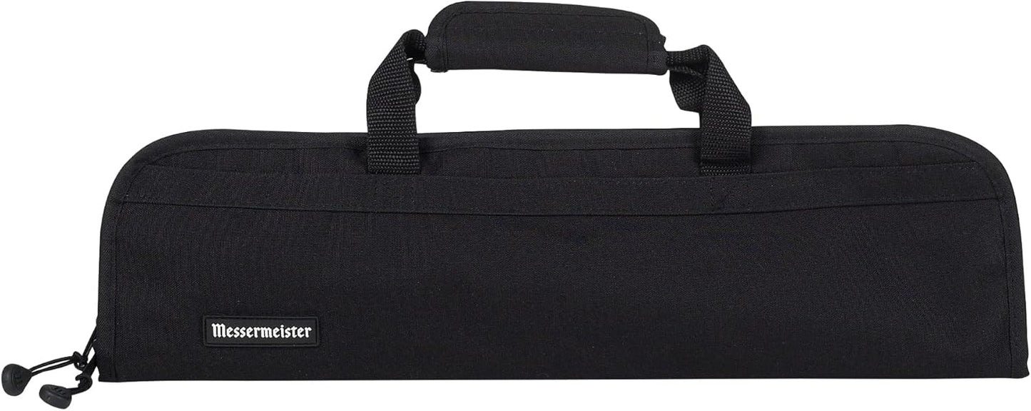 Preservation 5-Pocket Knife Luggage, Black - 5 Elasticized, Reinforced Pockets for Culinary Tools - Holds Up to 18” Knife - Made From 100% Recycled Water Bottles