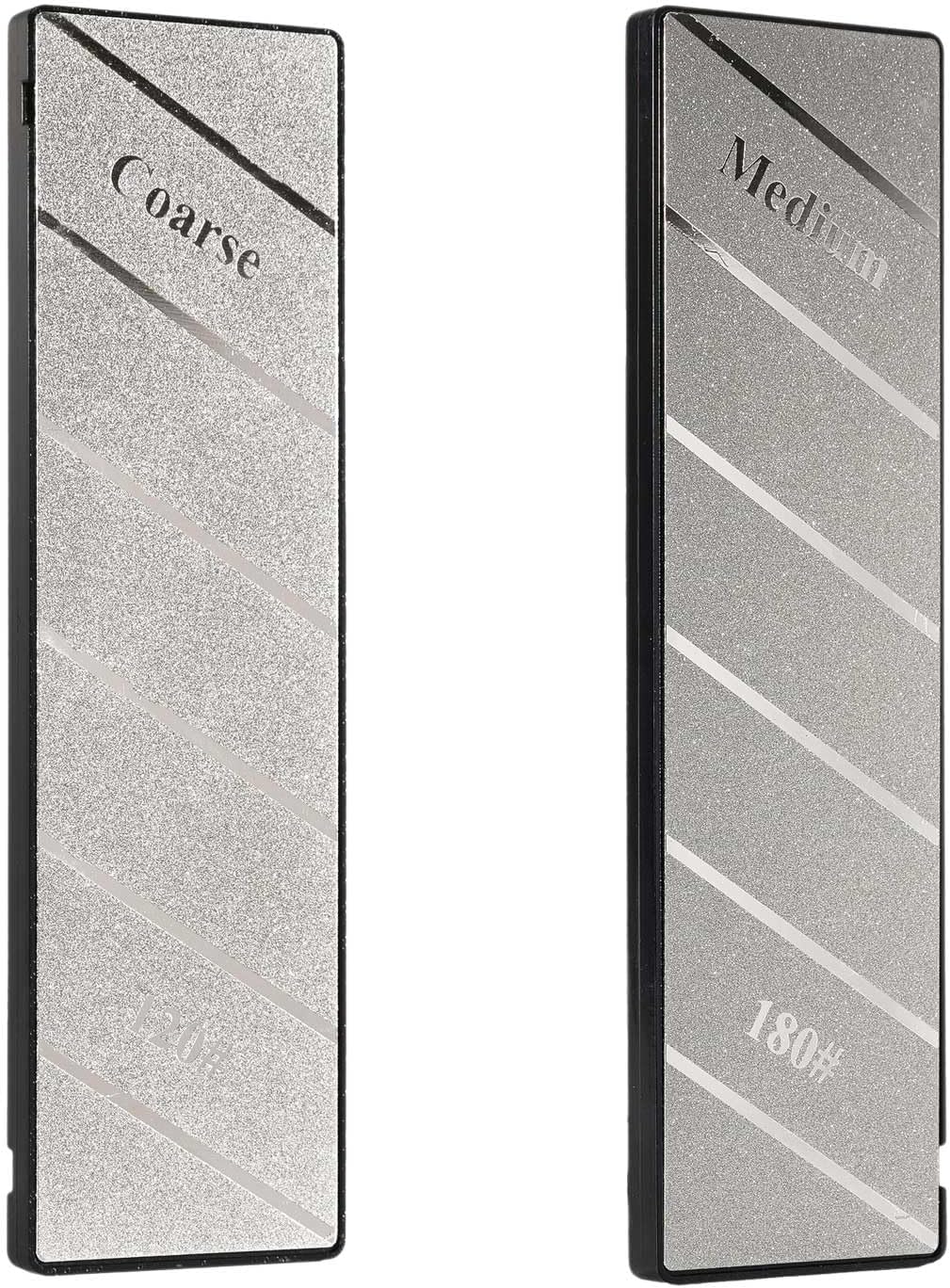 10 inch Diamond Sharpening Stone 120/180 Dual Grit, Lapping Plate Knife Whetstone for Scissor Chisels Blades Grinding