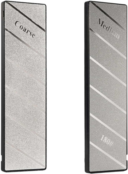 10 inch Diamond Sharpening Stone 120/180 Dual Grit, Lapping Plate Knife Whetstone for Scissor Chisels Blades Grinding