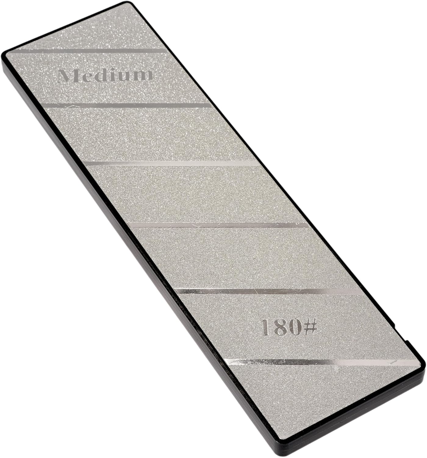 10 inch Diamond Sharpening Stone 120/180 Dual Grit, Lapping Plate Knife Whetstone for Scissor Chisels Blades Grinding
