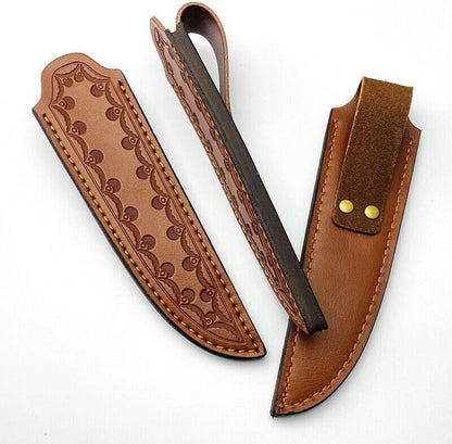 Leather Sheath Fixed Blade Straight Knife Leather Sheath Scabbard Pouch