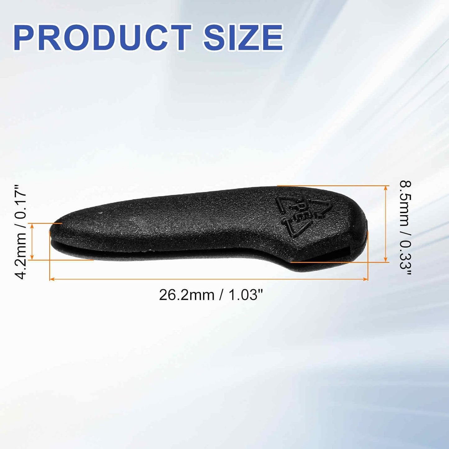 300Pcs Knife Tip Protector Cover 1.03" x 0.33" Plastic Anti-scratch Blade Tip Edge Guards for Kitchen Knife Protection Sleeves Cover, Black