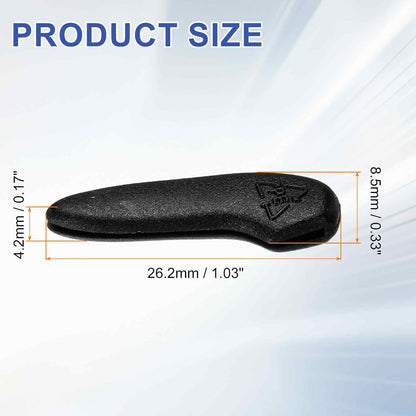 300Pcs Knife Tip Protector Cover 1.03" x 0.33" Plastic Anti-scratch Blade Tip Edge Guards for Kitchen Knife Protection Sleeves Cover, Black