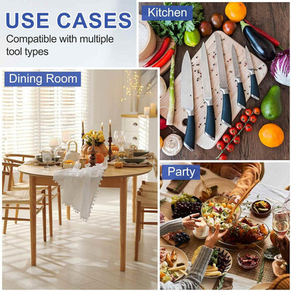 300Pcs Knife Tip Protector Cover 1.03" x 0.33" Plastic Anti-scratch Blade Tip Edge Guards for Kitchen Knife Protection Sleeves Cover, Black