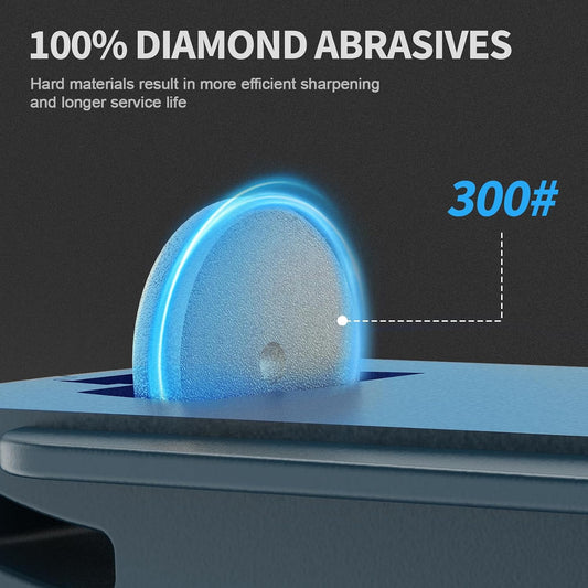 Electric Knife Sharpener, Professional Rechargeable Kitchen Knife Sharpener With Diamond Abrasives and Precision Angle Guides, Quick Sharpening for Straight Edge and Serrated Knives in Home & Kitchens