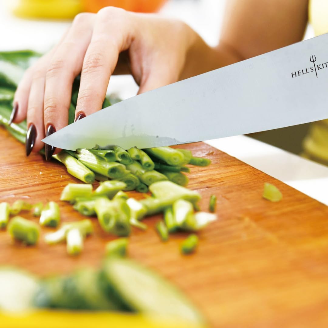 6-Piece Stainless Steel Cutlery Knife Set with Magnetic Storage Board, Dishwasher-Safe Knives