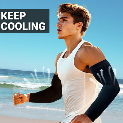 UV Protection Cooling Arm Sleeves for Men and Women UPF 50 Sun Sleeve