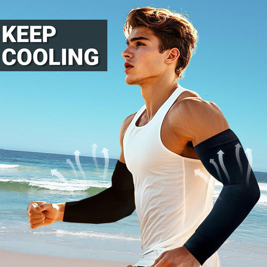 UV Protection Cooling Arm Sleeves for Men and Women UPF 50 Sun Sleeve