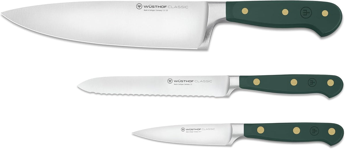 WÜSTHOF Classic Coral Peach 3-Piece Chef's Knife Set