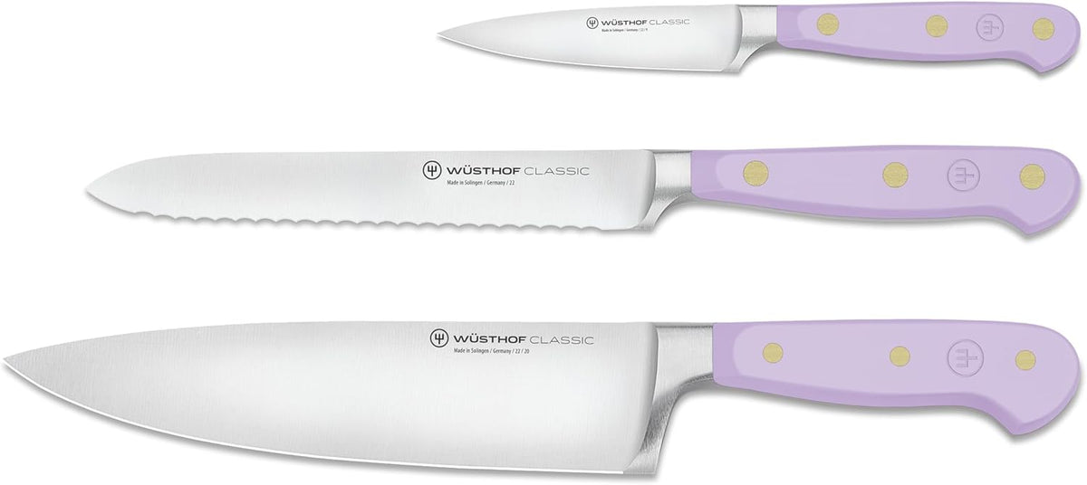 WÜSTHOF Classic Coral Peach 3-Piece Chef's Knife Set