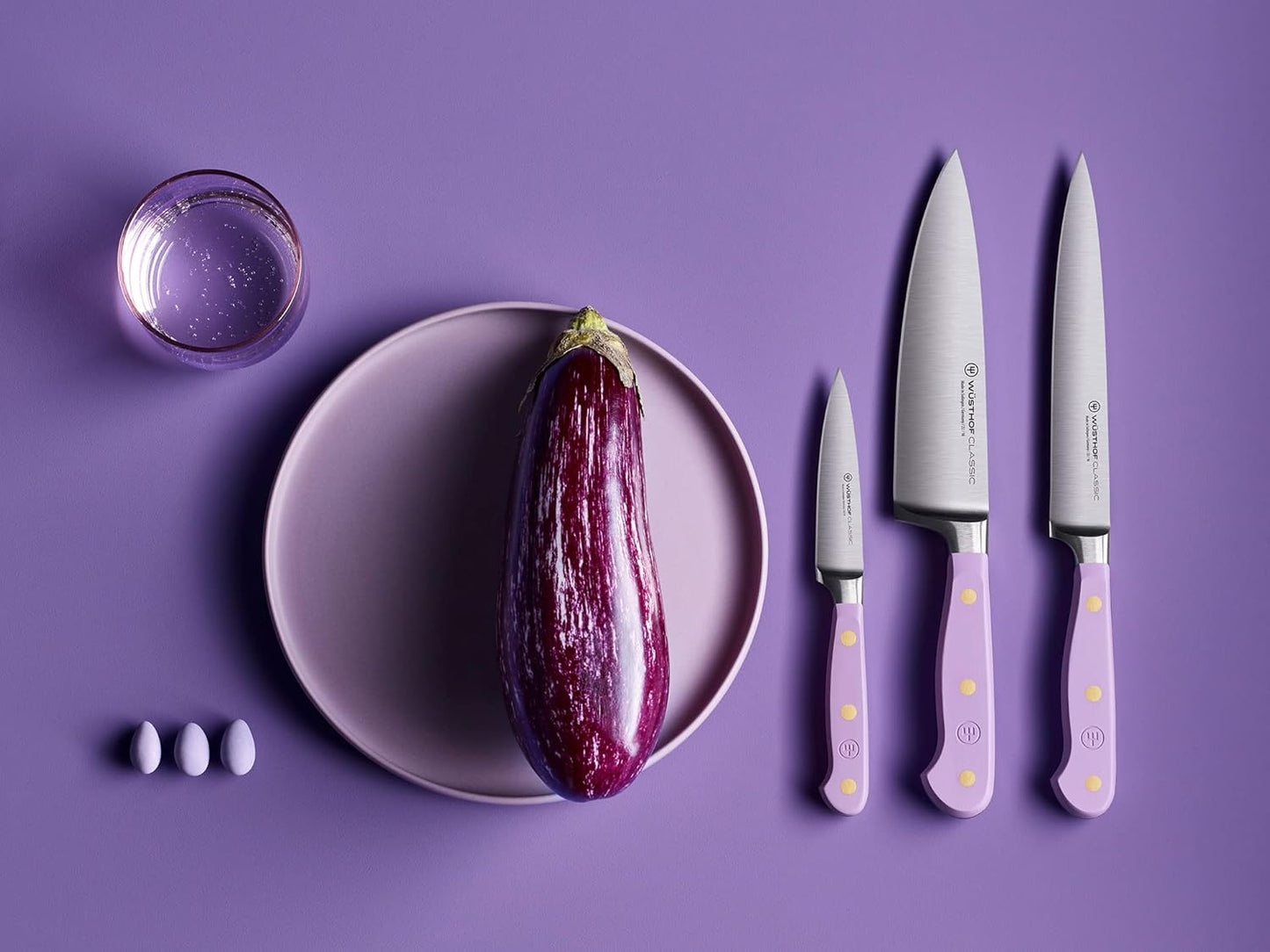 WÜSTHOF Classic Coral Peach 3-Piece Chef's Knife Set