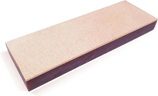210x70mm Rough Cow Leather Knife Strop-Mounted to 3/4" Acrylic Base-For Razor and Knife Stropping