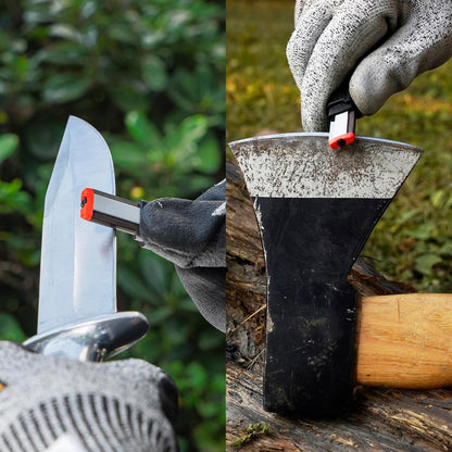 129N Multipurpose Garden Tool Blade Sharpener | For Knife, Pruners, Loppers, Hedge Shears, Scissors, Axe, Hatchet, Machete, Lawn Mower Blade, Gifts for Men