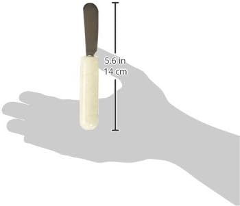 Set of 4 Marble Handle Cheese Spreaders for Soft Cheese