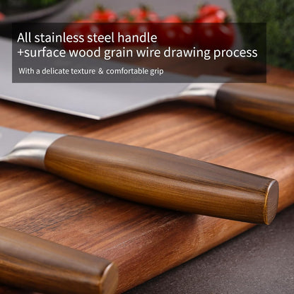 7.3” Meat Cleaver Butcher Knife, Chinese Vegetable Chopper Slicing Knife, Professional Chef Knife with Wood Handle and High Carbon Stainless Steel Sharp Blade
