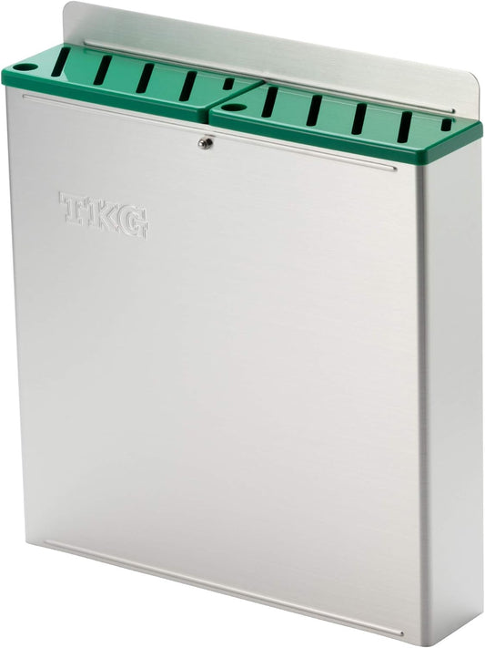 Endoshoji AHU694 Professional Color Knife Rack with Plastic Plate, Large, A Type, Green, Main Unit, ABS Resin Lid, Made in Japan