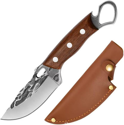 Fixed Blade Knives with Sheath, 8.5-inch Hunting Knives Full Tang Bushcraft Knife Survival Knives, Fixed Blade Hunting Knives for Camping, Hiking, Survival