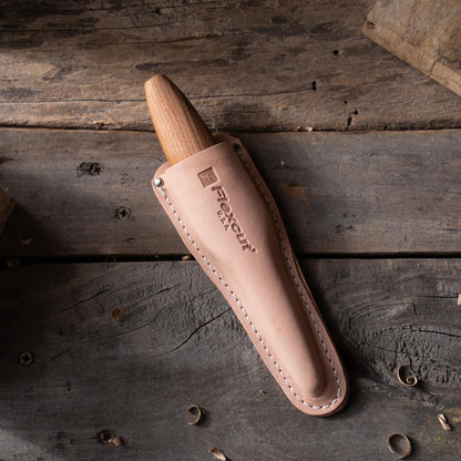 Wood Carving Knives | Sloyd Knife | 1095 High Carbon Steel Blade | 7-1/2 inch Length | 2-7/8 inch No-Flex Blade with Extended Tang | Ergonomic Cherry Hardwood Handle | KN50 |Made in the U.S.A.