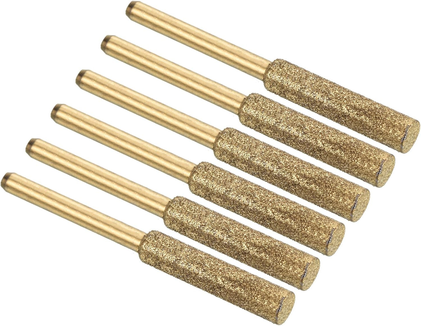 7/32 Inch Diamond Chainsaw Sharpener, 18 Pack Titanium Plating Sharpening Stone Polishing Grinding File Tool, Golden
