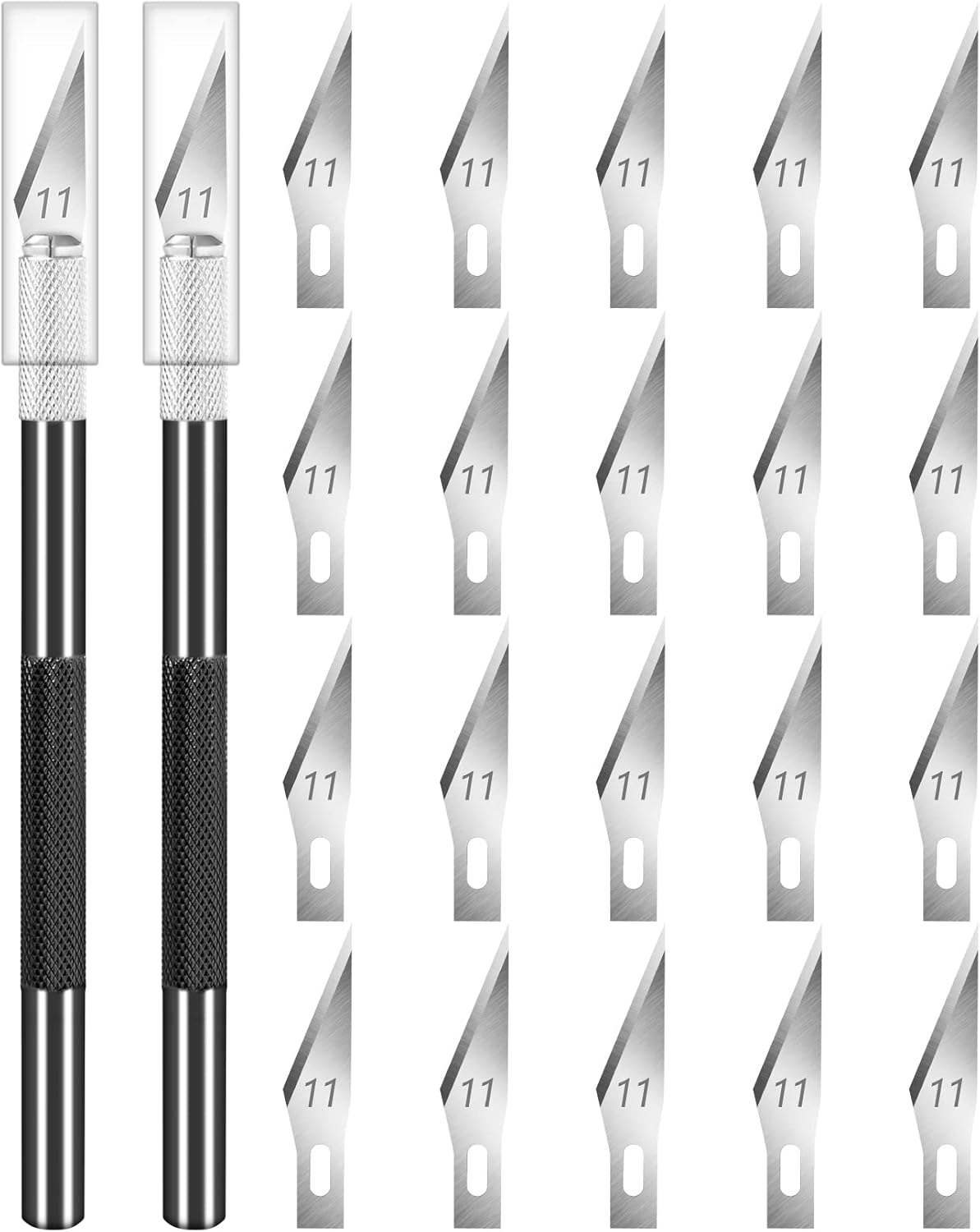 16-Piece Exacto Knife Set, Craft Knife & Hobby Knife Kit, Precision Knife with Magnetic Storage Case, Exacto Knife for Crafting, Paper, Foam, Vinyl, Models, 3D Printing, Junk Journal Supplies