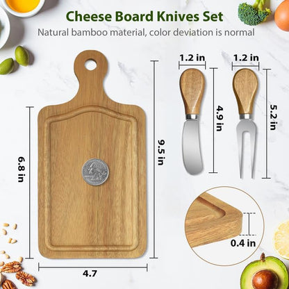 2 Sets Bridal Shower Game Prizes, Mini Charcuterie Boards, Acacia Wooden