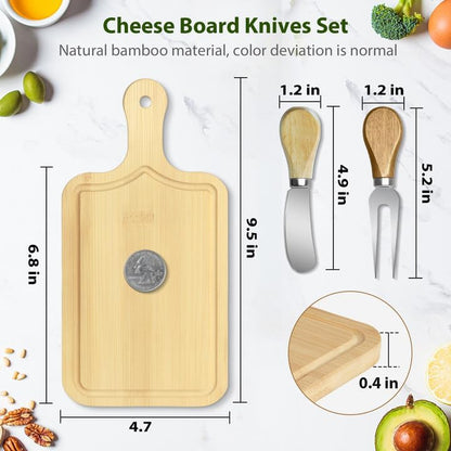 2 Sets Bridal Shower Game Prizes, Mini Charcuterie Boards, Acacia Wooden