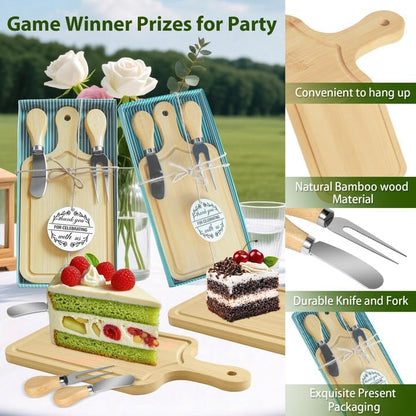 2 Sets Bridal Shower Game Prizes, Mini Charcuterie Boards, Acacia Wooden