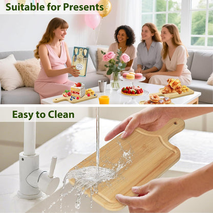 2 Sets Bridal Shower Game Prizes, Mini Charcuterie Boards, Acacia Wooden