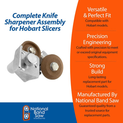 National Band Saw - Sharpening Stone Set - OEM 00-073851-00003 | Fits Hobart 512, 1512, 1612 and 1712, Also References 00-013201, M-73851 and M-13201