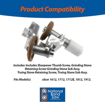 National Band Saw - Sharpening Stone Set - OEM 00-073851-00003 | Fits Hobart 512, 1512, 1612 and 1712, Also References 00-013201, M-73851 and M-13201