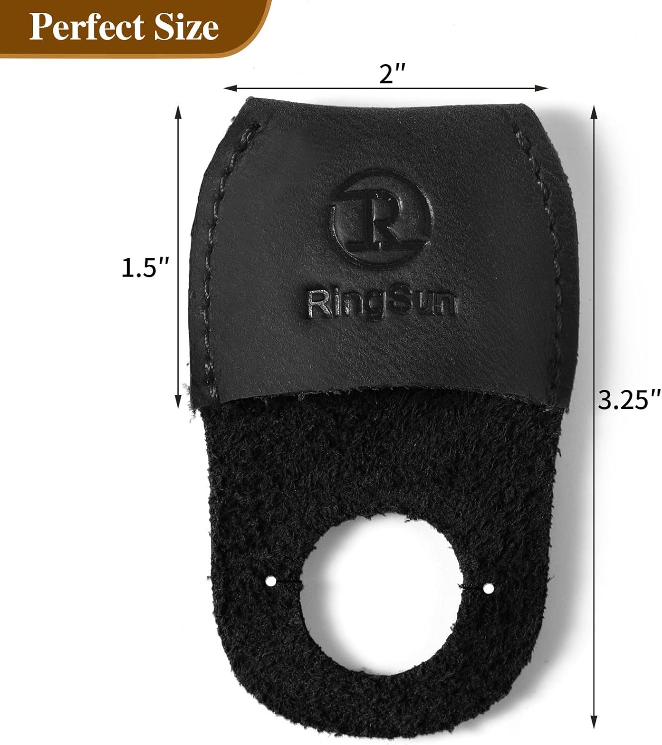 Thumb Guard Wood Carving Tools, Leather Finger Protector, Handmade Carpenter Working Carving Kit Accessories Brown RS40