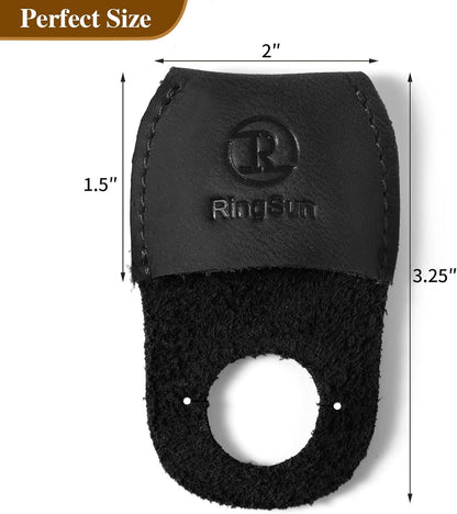 Thumb Guard Wood Carving Tools, Leather Finger Protector, Handmade Carpenter Working Carving Kit Accessories Brown RS40