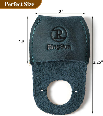 Thumb Guard Wood Carving Tools, Leather Finger Protector, Handmade Carpenter Working Carving Kit Accessories Brown RS40