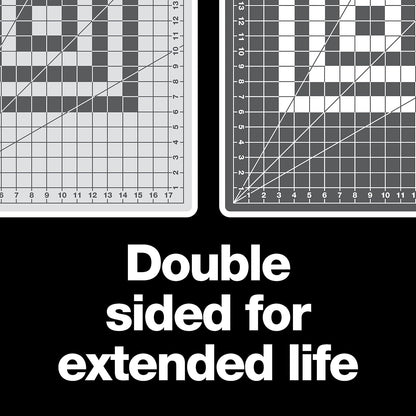 24" x 36" Self Healing Cutting Mat, Extra Large Double-Sided Grid