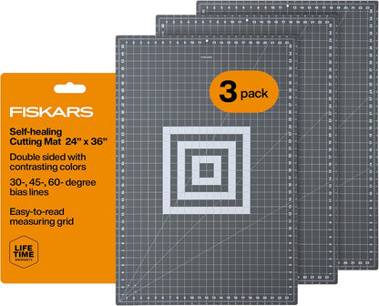 24" x 36" Self Healing Cutting Mat, Extra Large Double-Sided Grid