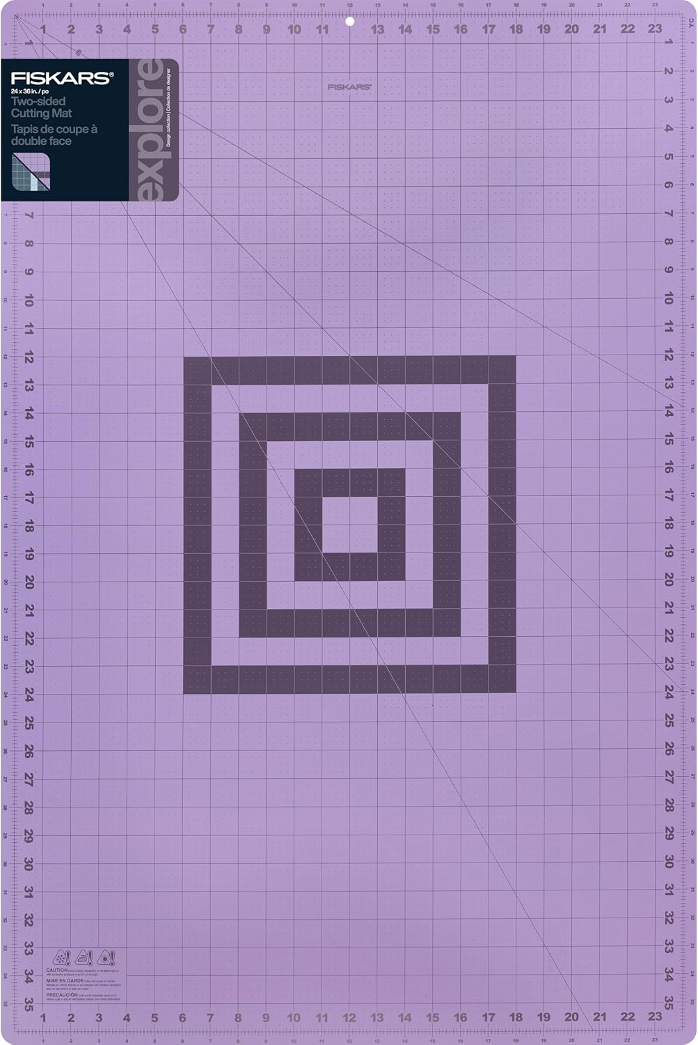 24" x 36" Self Healing Cutting Mat, Extra Large Double-Sided Grid