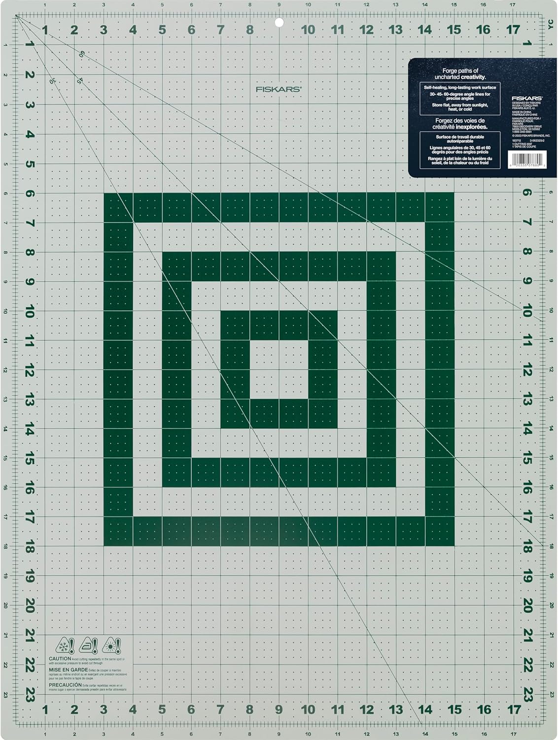 24" x 36" Self Healing Cutting Mat, Extra Large Double-Sided Grid