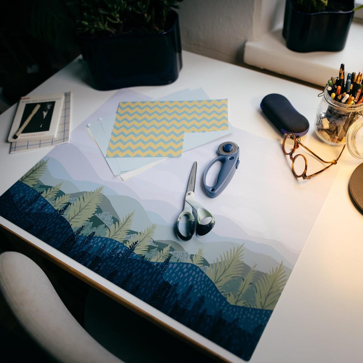 24" x 36" Self Healing Cutting Mat, Extra Large Double-Sided Grid