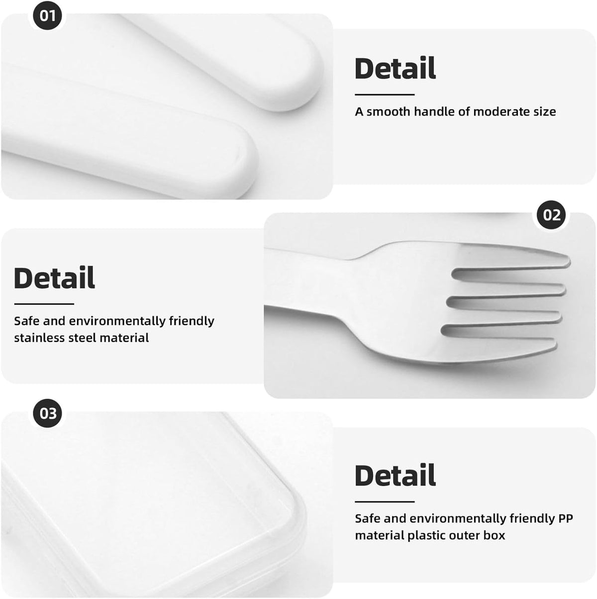 Salmon Flatware 3 Pieces Set For Dinners, Stainless Steel Cutlery, Forks, Dinner Knife, Dinner Spoon