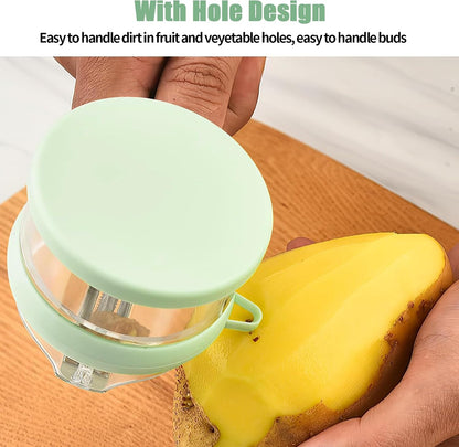 Peeling Knife with Container Box,Peeling Knife with Storage Box,Vegetable Peeler Stainless Stee Veggie Peeler Easy to Clean Peelers for Home Kitchen Fruit Peeling Supplies