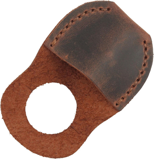 Thumb Guard for Wood Carving - Premium Full Grain Leather Finger Protector, Handmade Carpenter Carving Kit Accessory (Tan)