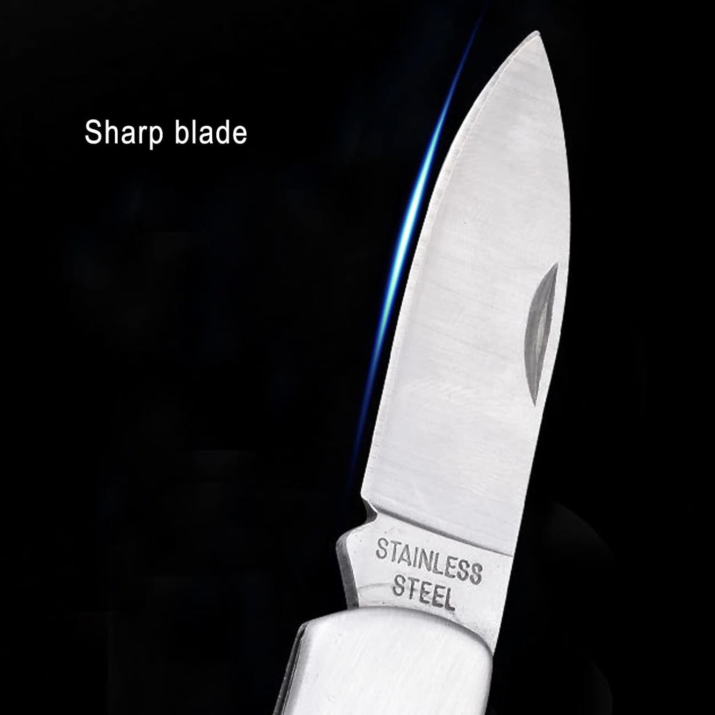 Paring Knife,all Steel Foldable Fruit Knife, All Steel Handle, Fruit Knife Small of Exquisite,small and Easy to Carry,suitable for Most Types of Vegetables and Fruits (4.9 inch)