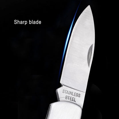 Paring Knife,all Steel Foldable Fruit Knife, All Steel Handle, Fruit Knife Small of Exquisite,small and Easy to Carry,suitable for Most Types of Vegetables and Fruits (4.9 inch)