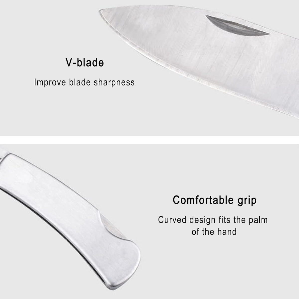 Paring Knife,all Steel Foldable Fruit Knife, All Steel Handle, Fruit Knife Small of Exquisite,small and Easy to Carry,suitable for Most Types of Vegetables and Fruits (4.9 inch)