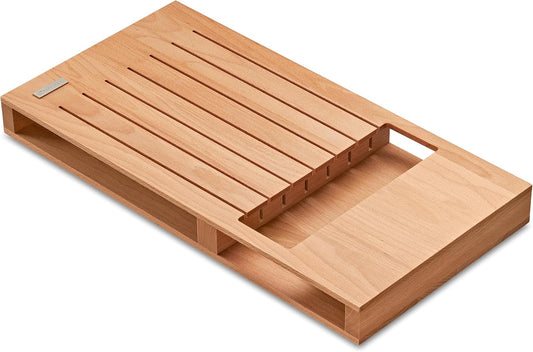 Wüsthof Drawer Insert Beech Wood for 7 Knives