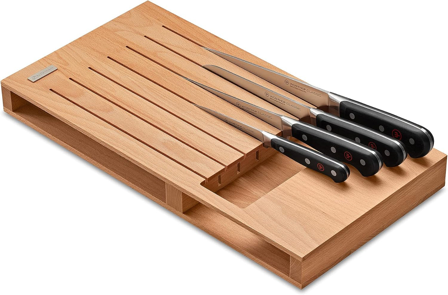 Wüsthof Drawer Insert Beech Wood for 7 Knives