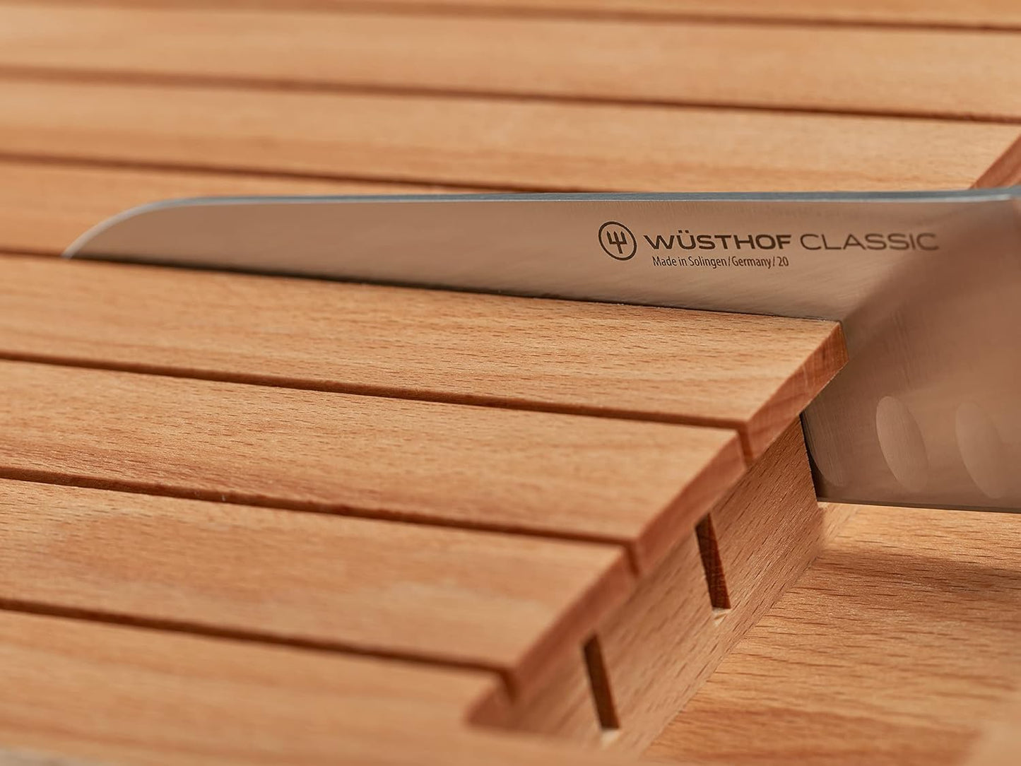 Wüsthof Drawer Insert Beech Wood for 7 Knives