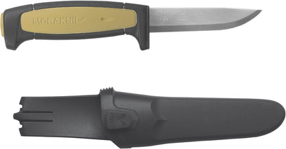 Craftline Basic 511 High Carbon Steel Fixed Blade Utility Knife and Combi-Sheath, 3.6-Inch Blade