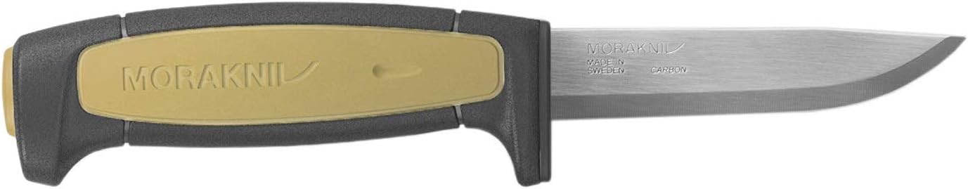 Craftline Basic 511 High Carbon Steel Fixed Blade Utility Knife and Combi-Sheath, 3.6-Inch Blade